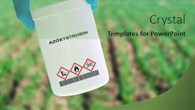  Presentation with diseases - PPT theme enhanced with azoxystrobin-a-fungicide-used background and a seafoam green colored foreground
