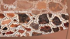  Presentation with teotihuacan - Slide deck consisting of aztec - ancient wall of stone blocks background and a coral colored foreground