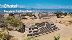  Presentation with archaeological - Cool new theme with aztec - monte alban is an ancient backdrop and a teal colored foreground