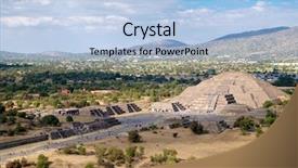  Presentation with avenue - PPT layouts enhanced with aztec - pyramid of the moon background and a light blue colored foreground