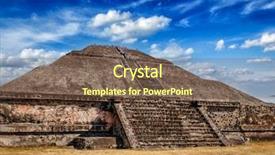  Presentation with aztec - Slide deck enhanced with aztec - pyramid of the sun teotihuacan background and a tawny brown colored foreground