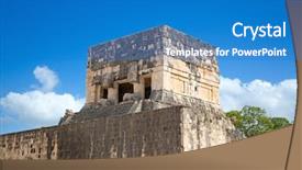  Presentation with mexico - Amazing presentation having aztec - ruins of the chichen-itza yucatan backdrop and a teal colored foreground