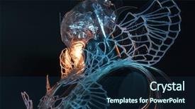  Presentation with crystal - Slides having aztec background - halloween crystal skull styling background and a navy blue colored foreground