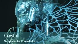  Presentation with mythology - Colorful slide deck enhanced with aztec background - mythology crystal skull styling backdrop and a ocean colored foreground