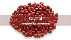  Presentation with beans - Theme having azuki beans red beans background and a tawny brown colored foreground