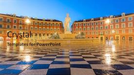  Presentation with soleil - Cool new theme with azure - fountain du soleil on place backdrop and a gold colored foreground