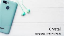  Presentation with digital earth abstract blue - Amazing presentation design having azure digital telephone with body backdrop and a white colored foreground