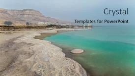  Presentation with resorts - Presentation featuring azure-sea-water-is-full background and a light blue colored foreground