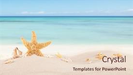  Presentation with blur - PPT theme having azure water on background free background and a  colored foreground