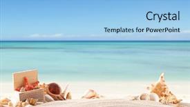  Presentation with blur - Audience pleasing slide set consisting of azure water on background free backdrop and a  colored foreground