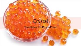  Presentation with caviar - Colorful presentation enhanced with b b qui mange - red caviar in the bowl backdrop and a red colored foreground