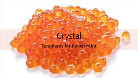  Presentation with caviar - Audience pleasing presentation consisting of b b qui mange - red caviar on white background backdrop and a red colored foreground