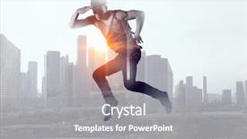  Presentation with media - Theme featuring b-boy performing some moves background and a  colored foreground