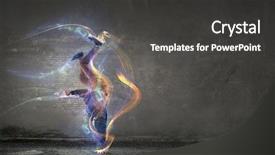  Presentation with media - Audience pleasing slide deck consisting of b-boy performing some moves backdrop and a  colored foreground