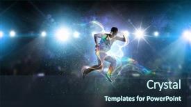  Presentation with mirror dance moves - Audience pleasing slide deck consisting of b-boy performing some moves backdrop and a ocean colored foreground