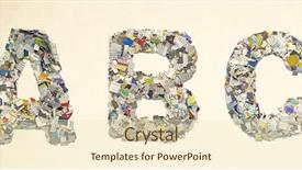  Presentation with fancy gold glitter sparkle confetti - Presentation design with b c made from newspaper background and a  colored foreground