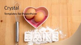  Presentation with shape heart - Cool new presentation with b k - baking concept hand whisk backdrop and a coral colored foreground