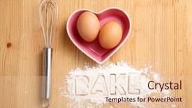  Presentation with baking concept on dark - Cool new presentation theme with b k - baking concept hand whisk backdrop and a lemonade colored foreground