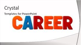  Presentation with skin care natural yellow and white - Slide set having b lue - letter magnets career isolated background and a pink colored foreground