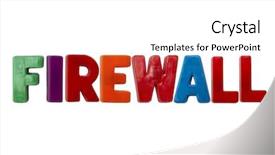  Presentation with firewall - Beautiful slide deck featuring b lue - letter magnets firewall isolated backdrop and a  colored foreground