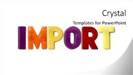  Presentation with letter - Cool new presentation with b lue - letter magnets import isolated backdrop and a  colored foreground