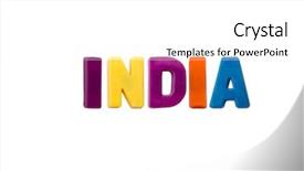  Presentation with incentive in india - PPT theme with b lue - letter magnets india isolated background and a  colored foreground