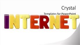  Presentation with letter - PPT theme having b lue - letter magnets internet isolated background and a  colored foreground