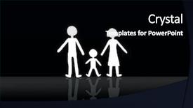  Presentation with family - Cool new presentation theme with b w background with family backdrop and a black colored foreground