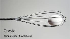  Presentation with egg - Slides consisting of b12 - egg in a horizontal whisk background and a light gray colored foreground