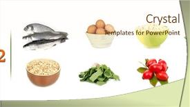  Presentation with vitamin - Audience pleasing theme consisting of b2 - products which contain vitamin b2 backdrop and a cream colored foreground