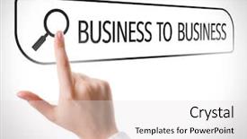  Presentation with search - PPT theme enhanced with b2b - business to business written background and a white colored foreground
