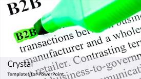  Presentation with definition - Presentation theme consisting of b2b business to business definition background and a light gray colored foreground