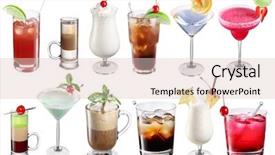  Presentation with colorful - Amazing presentation theme having b52 - collection of colorful cocktails file backdrop and a lemonade colored foreground