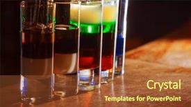  Presentation with alcohol energy drinks - Slides enhanced with b52 - colorful alcohol shot drinks background and a  colored foreground