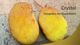  Presentation with jackfruit - PPT layouts having b6 potassium calcium and iron background and a coral colored foreground