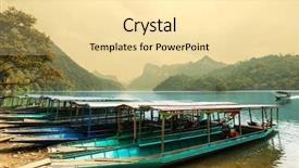  Presentation with vietnam - PPT theme having ba be national park vietnam background and a blonde colored foreground