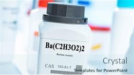  Presentation with plastic packaging - Presentation theme consisting of ba-c2h3o2-2-barium-acetate background and a sky blue colored foreground