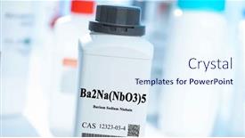  Presentation with laboratory chemical white - Presentation theme consisting of ba2na-nbo3-5-barium-sodium background and a sky blue colored foreground