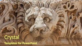  Presentation with middle east - Slides enhanced with baalbek in beeka valley lebanon background and a tawny brown colored foreground