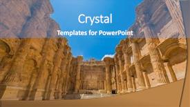  Presentation with middle east - Audience pleasing slide deck consisting of baalbek in beeka valley backdrop and a teal colored foreground