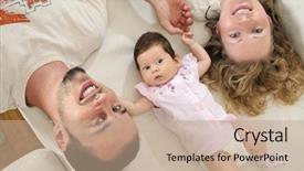  Presentation with happy kids at indoor playground - Colorful presentation theme enhanced with babbies - indoor portrait with happy young backdrop and a coral colored foreground
