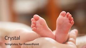  Presentation with neonatal nurse baby hand mother - Cool new PPT layouts with babbies - mother holds in his hands backdrop and a coral colored foreground