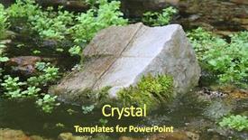  Presentation with stream - Cool new presentation with babbling brook - stream with rocks and small backdrop and a tawny brown colored foreground