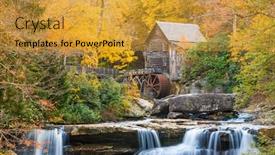  Presentation with virginia - PPT layouts enhanced with babcock-state-park-west-virginia background and a gold colored foreground