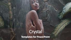 Presentation with sexy girl - Cool new theme with babe - beautiful sexy woman taking shower backdrop and a tawny brown colored foreground