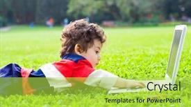  Presentation with baptism baby boy - Audience pleasing PPT theme consisting of babies genius - cute baby boy playing backdrop and a  colored foreground