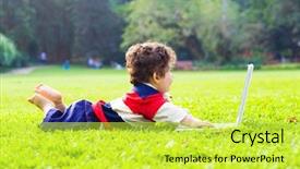  Presentation with 2nd birthday for baby boy - Amazing slides having babies genius - cute baby boy playing backdrop and a  colored foreground