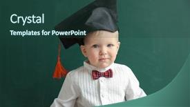  Presentation with cute mice rats - PPT theme having babies genius - cute little boy with magister background and a ocean colored foreground