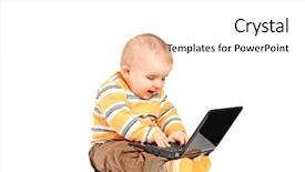  Presentation with baptism baby boy - Audience pleasing presentation theme consisting of babies genius - studio shot of baby boy backdrop and a white colored foreground