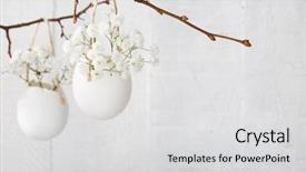  Presentation with breath - Audience pleasing presentation design consisting of bunch of white baby's backdrop and a light gray colored foreground